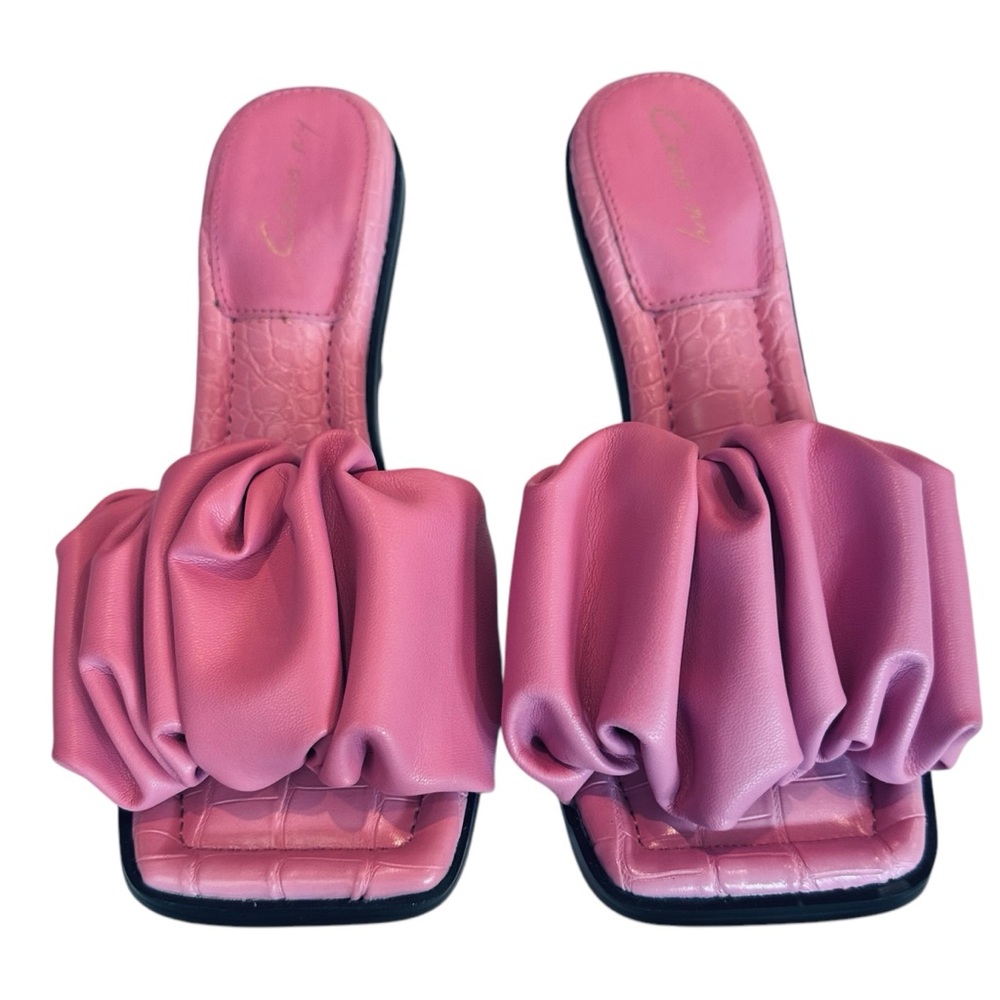 Circus by‎ Sam Edelman Women's purple Pink Ruched Mule Heels Size 6.5 - Picture 3 of 9